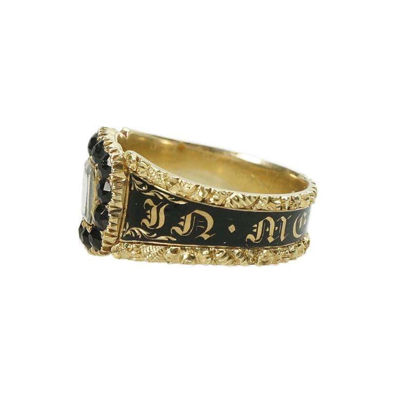 Mourning Ring in its Original Box circa 1822