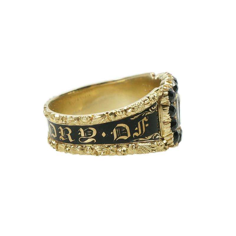 Mourning Ring in its Original Box circa 1822