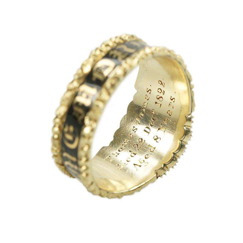 Mourning Ring in its Original Box circa 1822