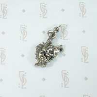 Bronco Buster Rodeo Charm in Sterling Silver