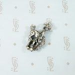 Bronco Buster Rodeo Charm in Sterling Silver