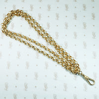 9k gold english vintage rolo chain with hook