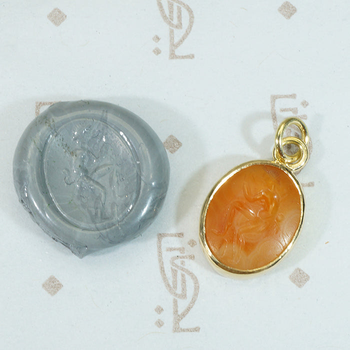 An Ancient Intaglio Fob Mercury