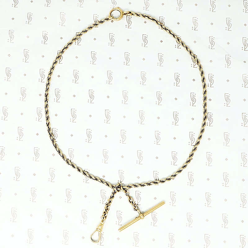 gold hook and t bar necklace