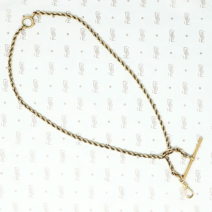 gold hook and t bar necklace