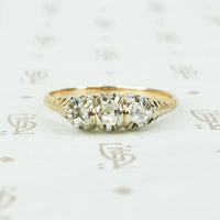 Triple Rose Cut Diamond Ring