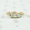 Triple Rose Cut Diamond Ring