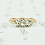 Triple Rose Cut Diamond Ring