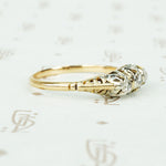 Triple Rose Cut Diamond Ring