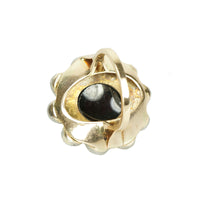 Impressive Antique Carbuncle and Rose Cut Garnet Ring - Gem Set Love