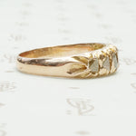 Chunky Antique Rose Cut Diamond Band