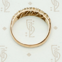 Chunky Antique Rose Cut Diamond Band