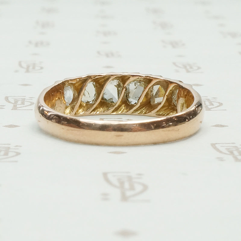 Chunky Antique Rose Cut Diamond Band