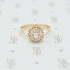 Adorable Pile of Rose Cut Diamonds in 18k yellow gold