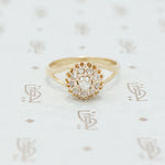 Adorable Pile of Rose Cut Diamonds in 18k yellow gold