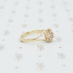 Adorable Pile of Rose Cut Diamonds in 18k yellow gold