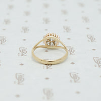 Adorable Pile of Rose Cut Diamonds in 18k yellow gold