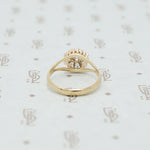 Adorable Pile of Rose Cut Diamonds in 18k yellow gold
