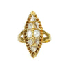 Antique Navette Shaped Rose Cut Diamond Ring