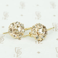 The Antique Rose Cut Diamond Ear Drops