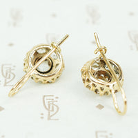 The Antique Rose Cut Diamond Ear Drops