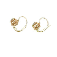 Antique Tulip Mount Earings set with Rose Cut Diamonds