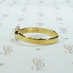 Rose Cut Diamond Solitaire in Decadent High Carat Gold 