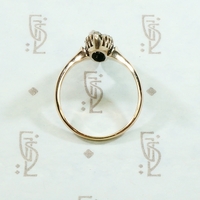 Pavé Rose Cut Diamond and Opal Antique Ring