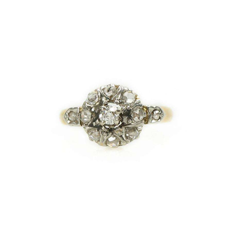 A Lovely Victorian Cluster Diamond Ring