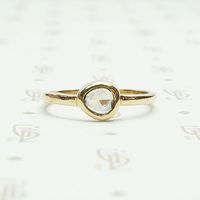 Rose Cut Aurora Sapphire Solitaire Ring by 720