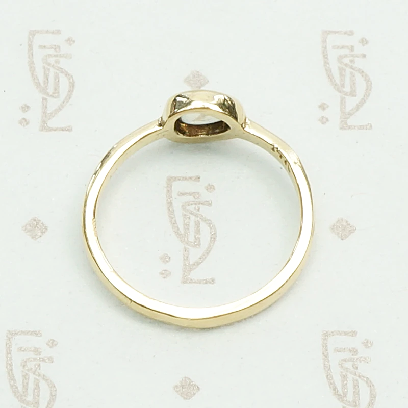 Rose Cut Aurora Sapphire Solitaire Ring by 720