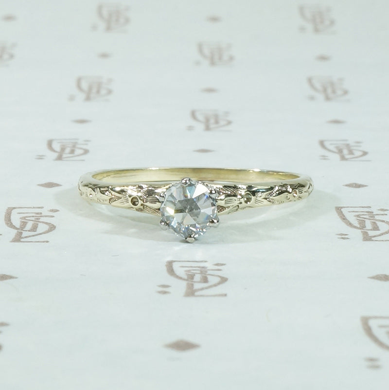 Rose Cut Diamond Solitaire