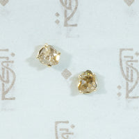 Rose Cut Diamond Stud Earrings