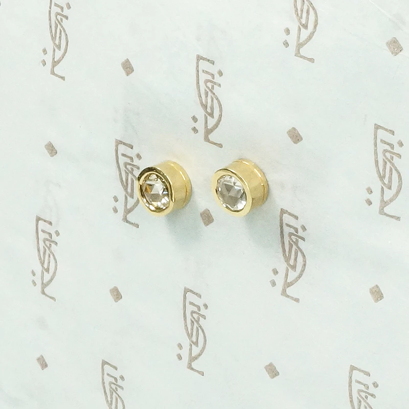 The Rose Cut Diamond Stud Earrings
