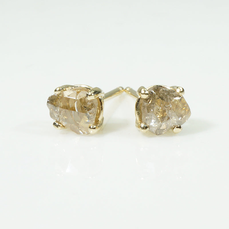 Rose Cut Diamond Stud Earrings