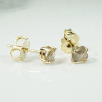 Rose Cut Diamond Stud Earrings