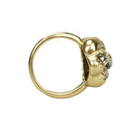 Rose Cut Diamond Studded Flower Ring