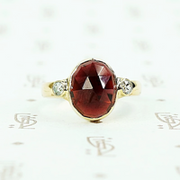 The Rose Cut Garnet and Diamond Ring by 720