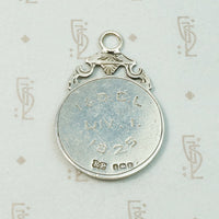 Rose Gold and Sterling Silver English Fob