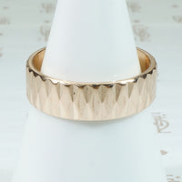 Mid Mod 1960's Geometric Rose Gold Band