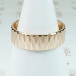 Mid Mod 1960's Geometric Rose Gold Band