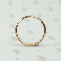 Engraved Design Vintage Rose Gold Wedding Band