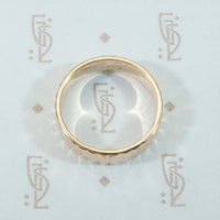 Mid Mod 1960's Geometric Rose Gold Band