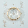 Mid Mod 1960's Geometric Rose Gold Band