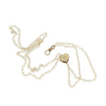 Vintage Victorian Heart Slide Watch Chain