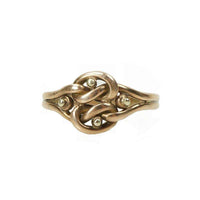 Rose gold Victorian Knot Ring