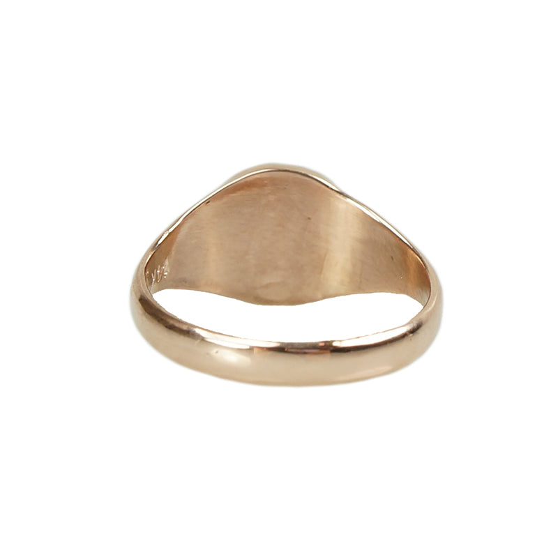 Carved Moonstone set in Recycled Rose Gold - Gem Set Love