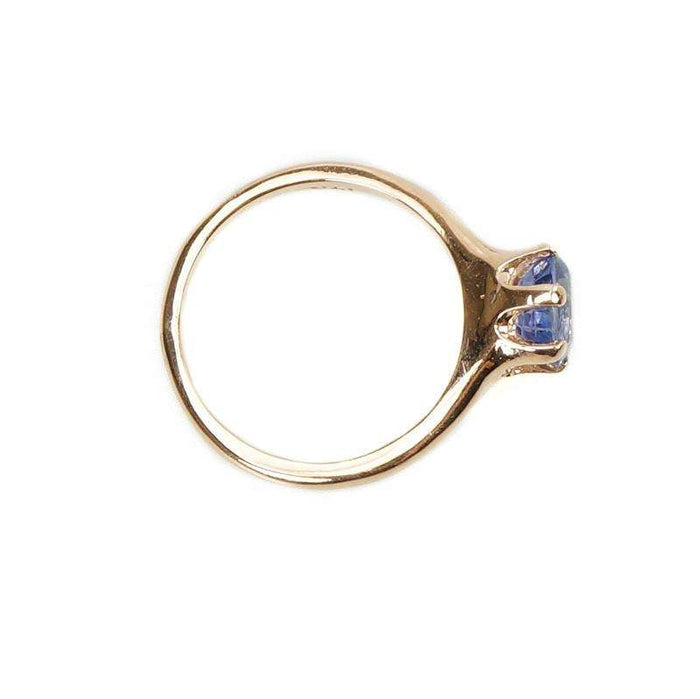 The Oval Sapphire Victorian Solitaire by 720