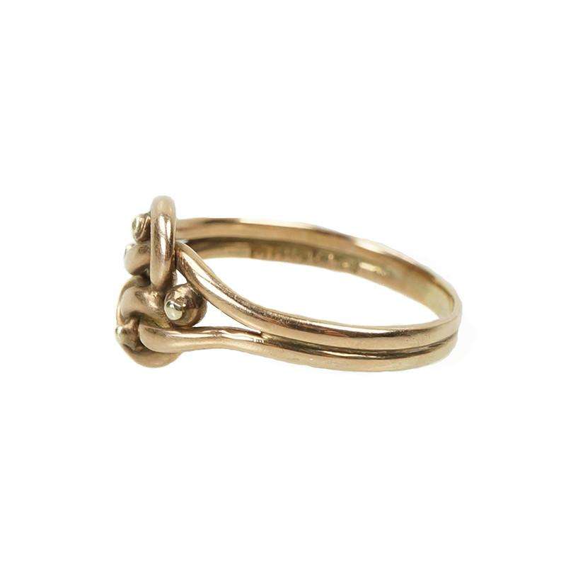 Rose gold Victorian Knot Ring