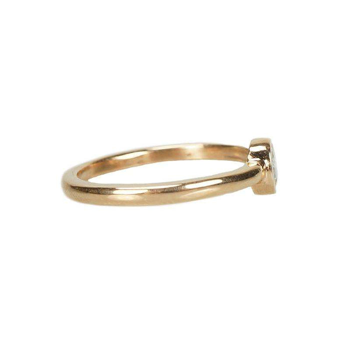 Recycled Rose Gold Ring with OEC Diamond